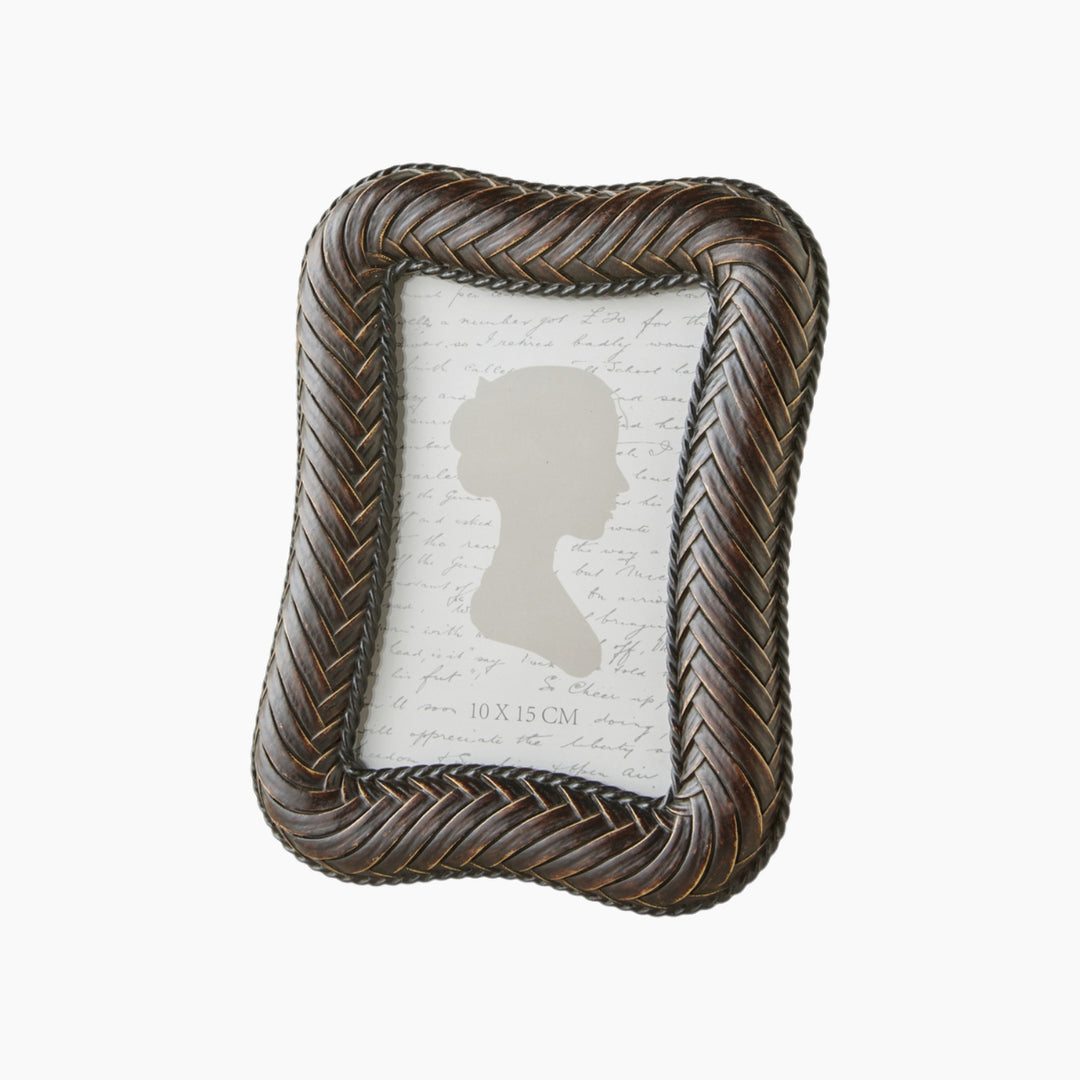 EH Morino Polyresin Photo Frame 10X15 Cm Brown