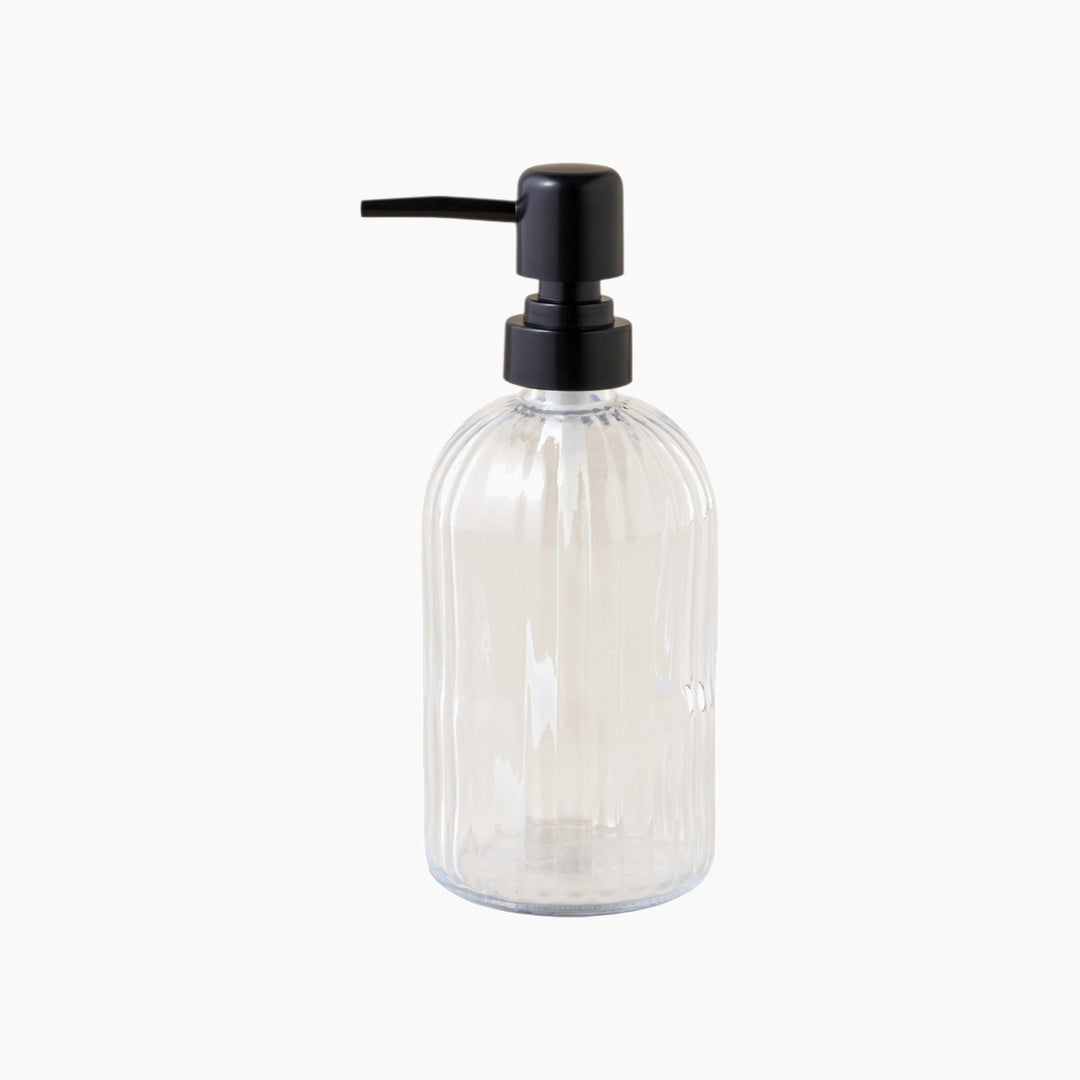 EH Karmin Glass Bathroom Soap Dispenser 19 Cm Transparent