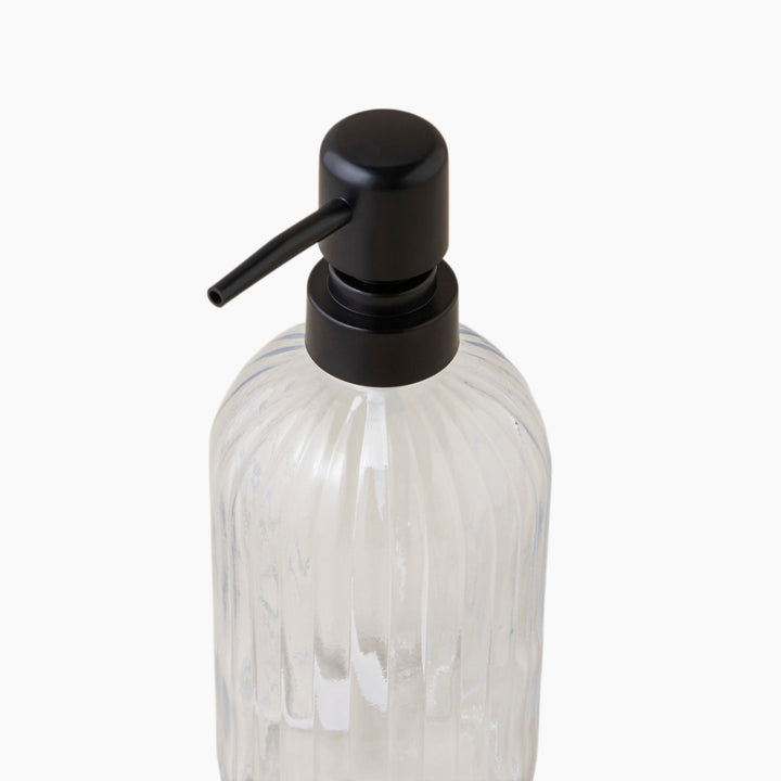 EH Karmin Glass Bathroom Soap Dispenser 19 Cm Transparent