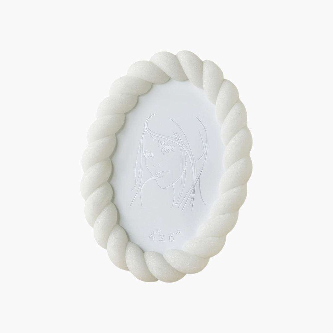 EH Alissa Polyresin Photo Frame 10X15 Cm White