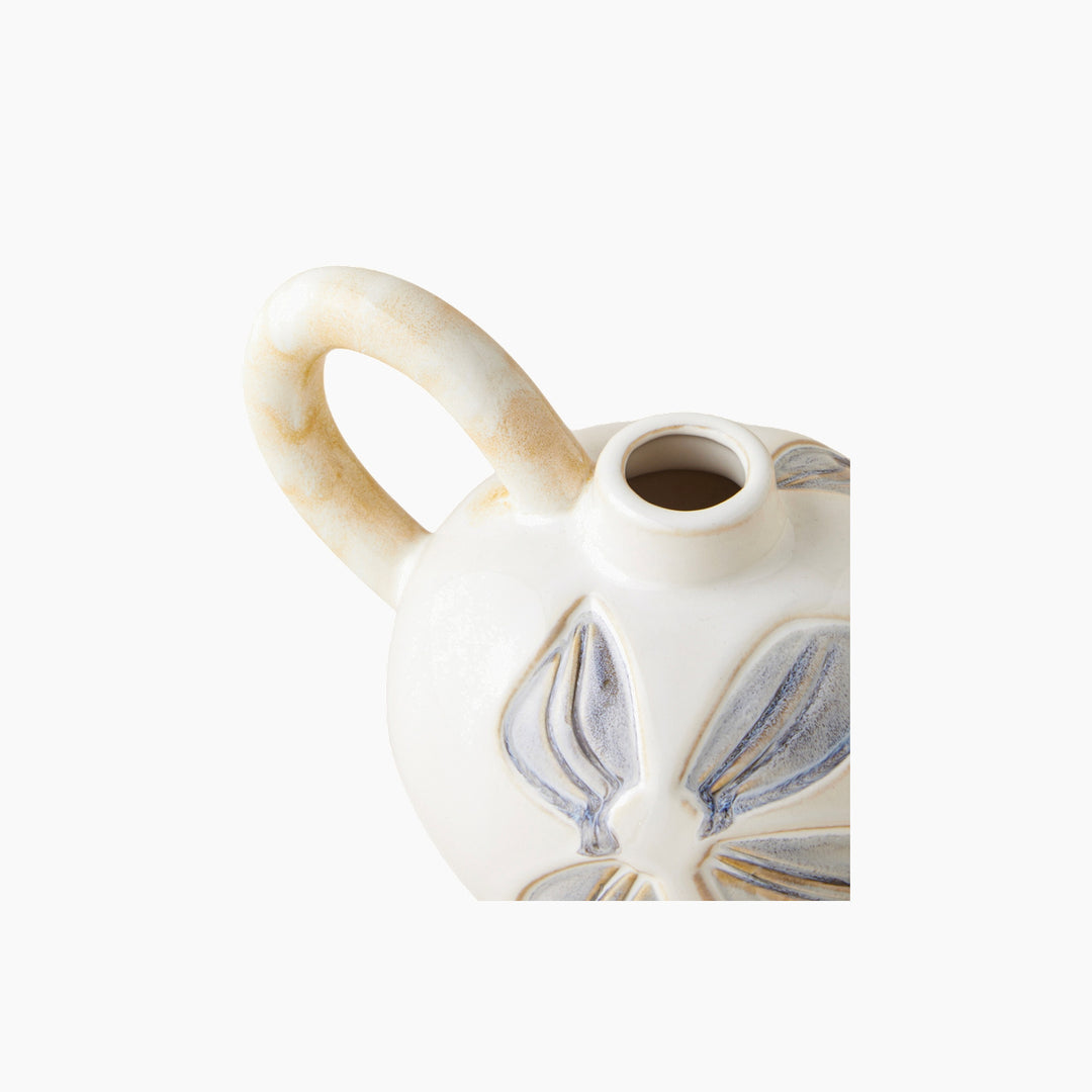 EH Glance Ceramic Vase 15 Cm White