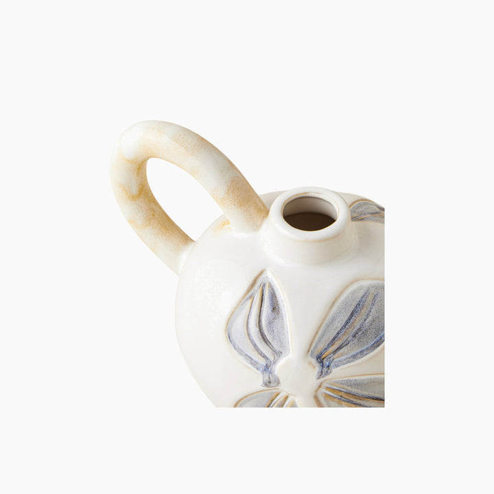 EH Glance Ceramic Vase 15 Cm White