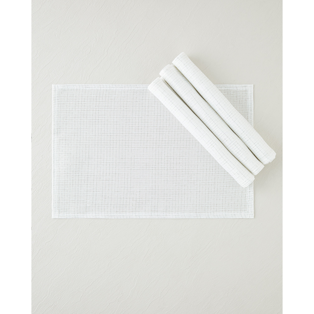 EH Soft Glow Polyester 4 Pcs Table Mat 30 X 45 Cm