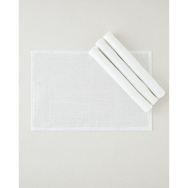 EH Soft Glow Polyester 4 Pcs Table Mat 30 X 45 Cm