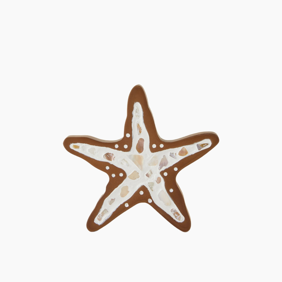 EH Living Star Mdf Decorative 17 X 17 Cm White - Brown