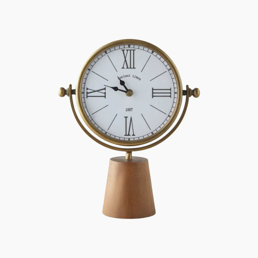 EH Hilly Mdf Clock 32 Cm Brown