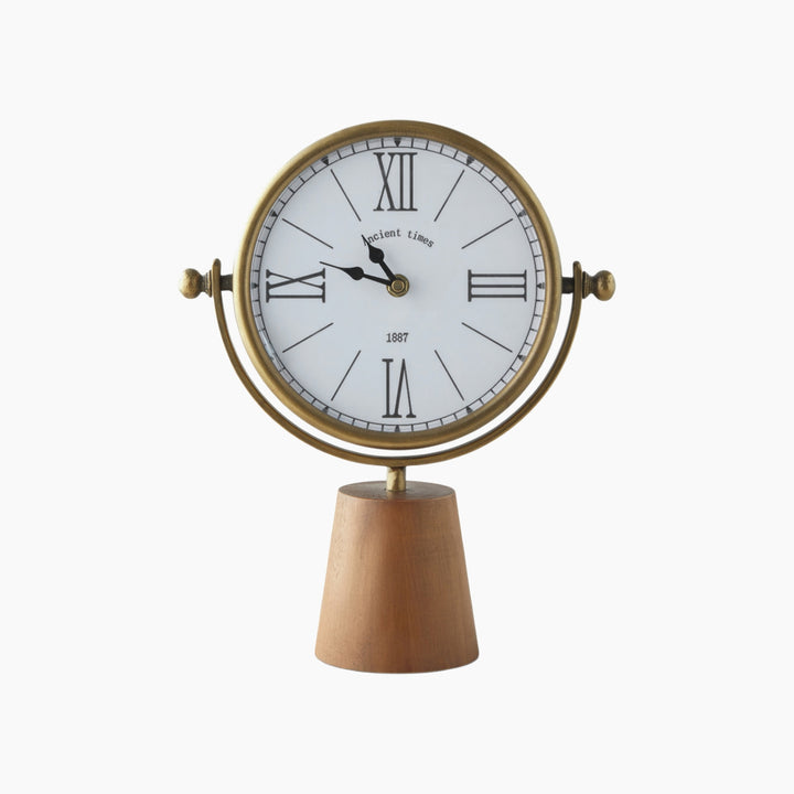 EH Hilly Mdf Clock 32 Cm Brown