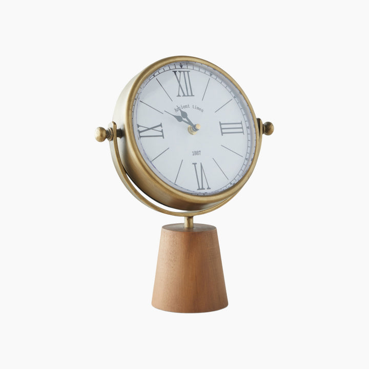 EH Hilly Mdf Clock 32 Cm Brown