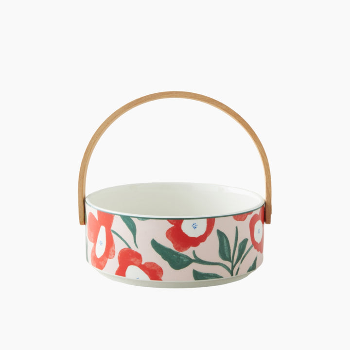 EH Garden Bright Stoneware Serving Ware 17 X 7 Cm Red - Pink