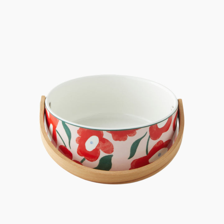 EH Garden Bright Stoneware Serving Ware 17 X 7 Cm Red - Pink