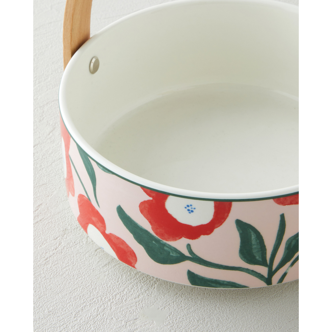 EH Garden Bright Stoneware Serving Ware 17 X 7 Cm Red - Pink