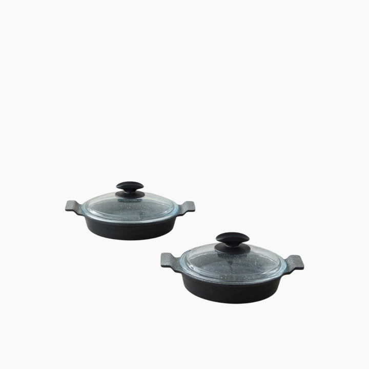EH Prime Expert Premium Cast With Cover Omelet Pan 22 X 4 Cm Black - Gray