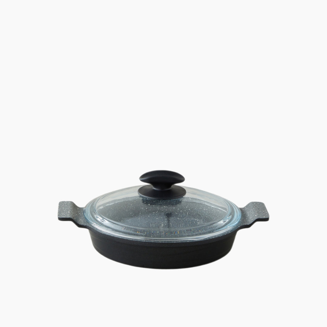 EH Prime Expert Premium Cast With Cover Omelet Pan 22 X 4 Cm Black - Gray
