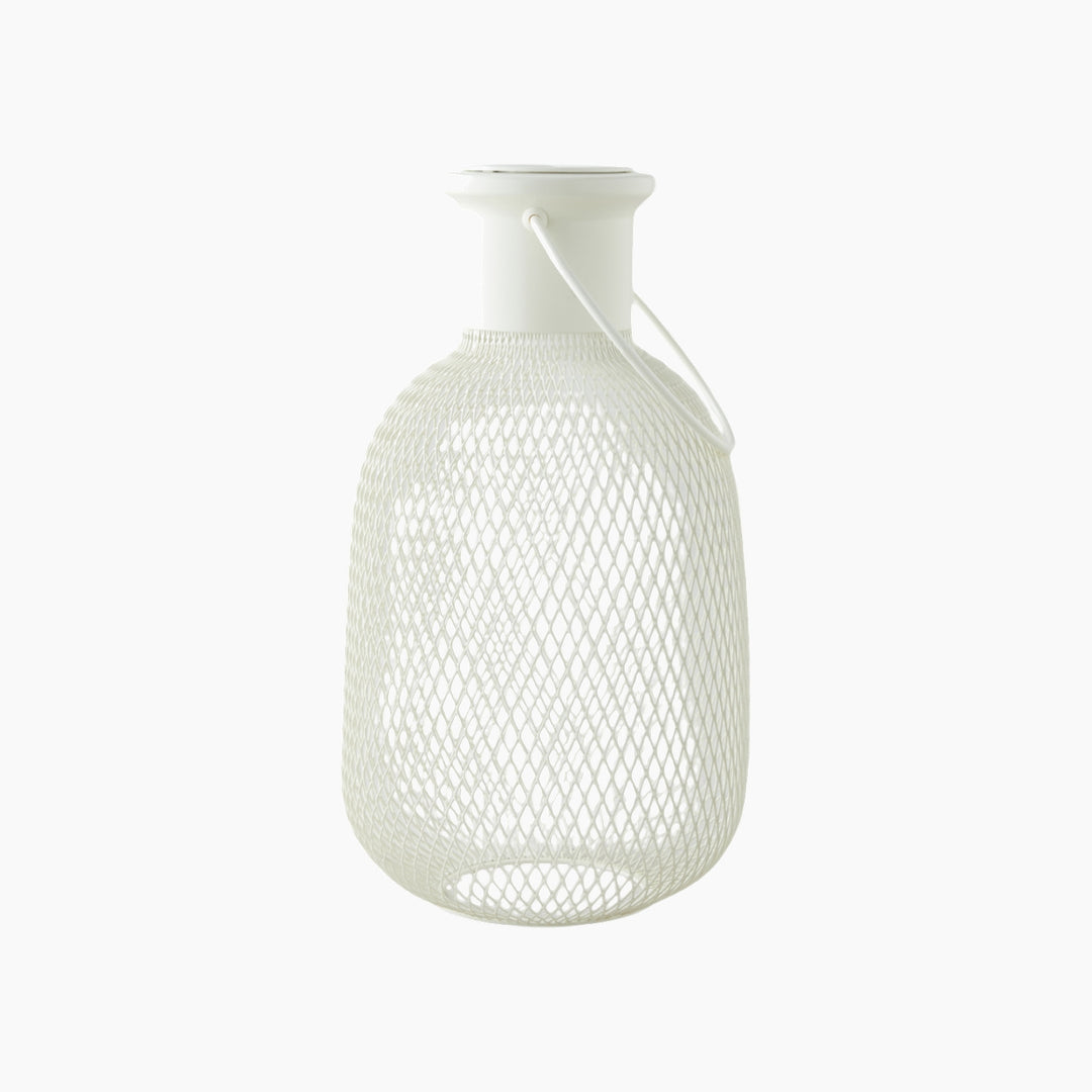 EH Briel Metal Lantern 16X16X30 Cm Cream