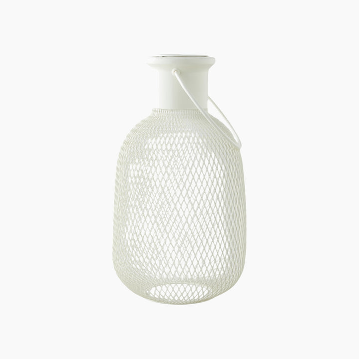 EH Briel Metal Lantern 16X16X30 Cm Cream