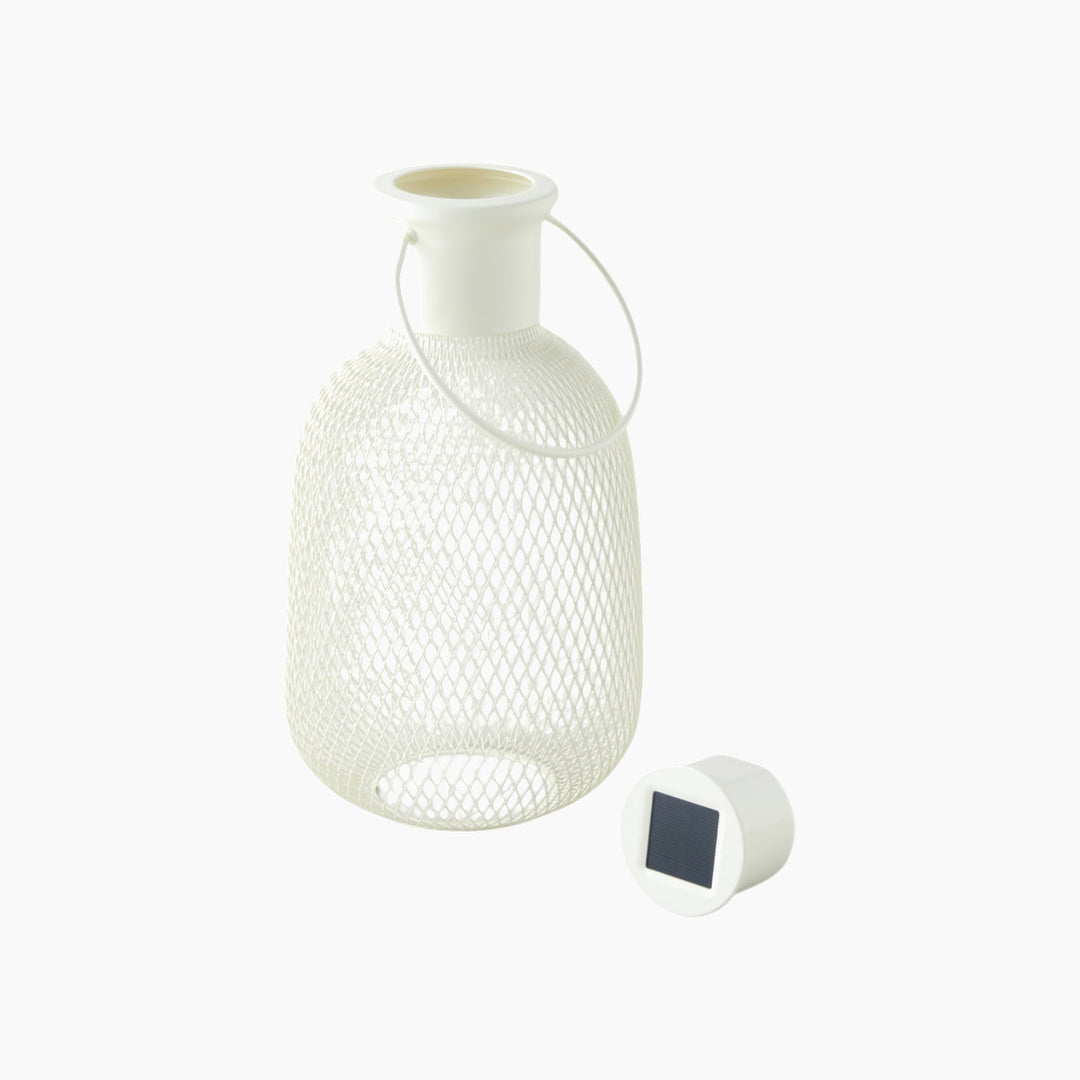 EH Briel Metal Lantern 16X16X30 Cm Cream