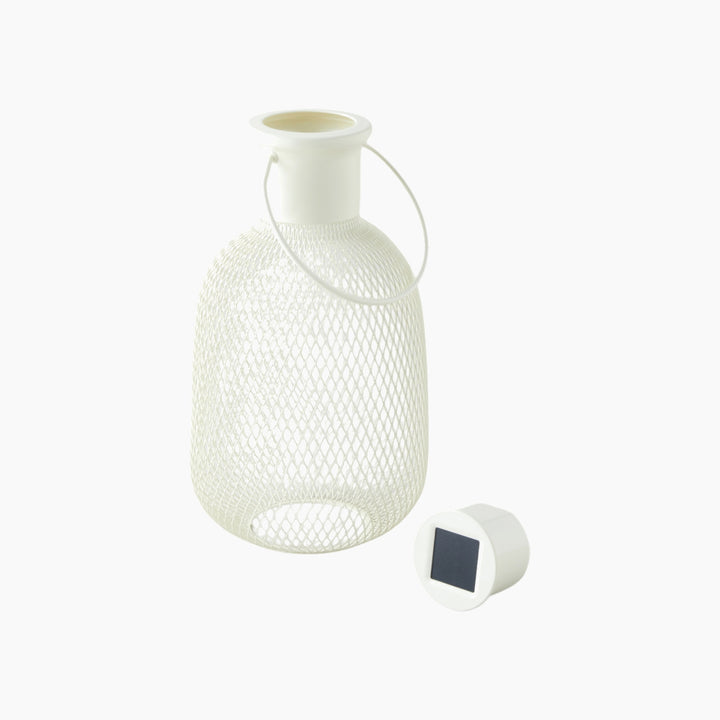 EH Briel Metal Lantern 16X16X30 Cm Cream