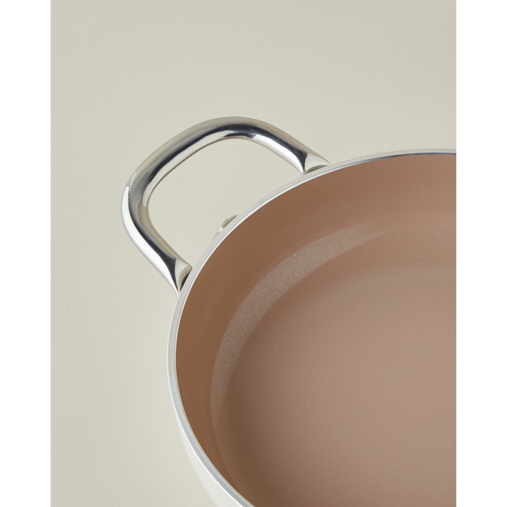 EH Prego Cerawell With Cover Omelet Pan 20 Cm Cream - Brown