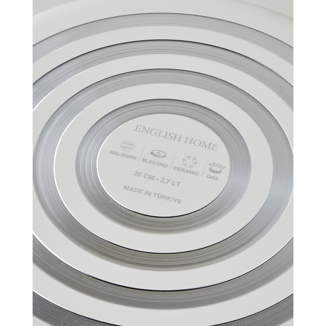EH Prego Cerawell With Cover Omelet Pan 20 Cm Cream - Brown