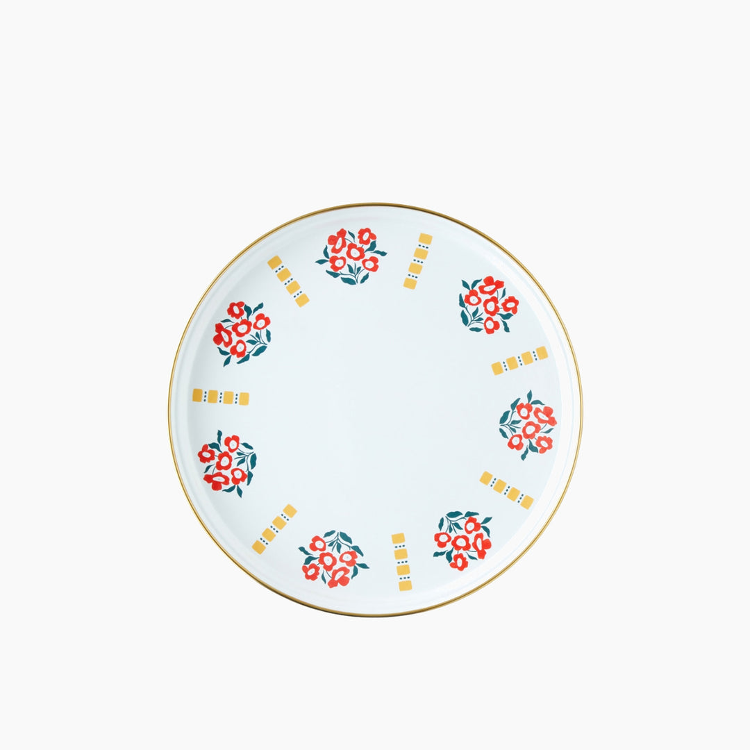EH Bright Parade Enamel Tray 31 Cm Colored