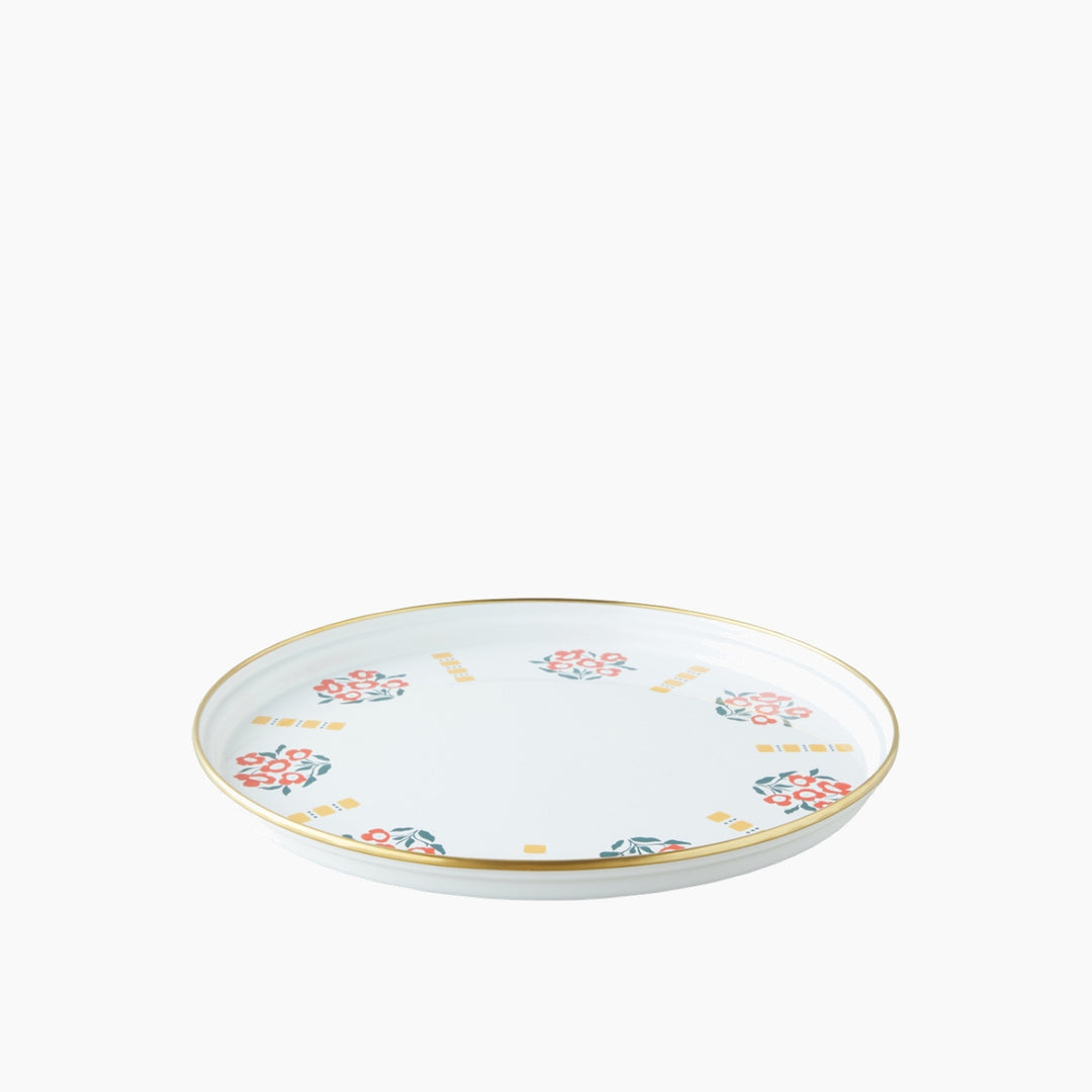 EH Bright Parade Enamel Tray 31 Cm Colored