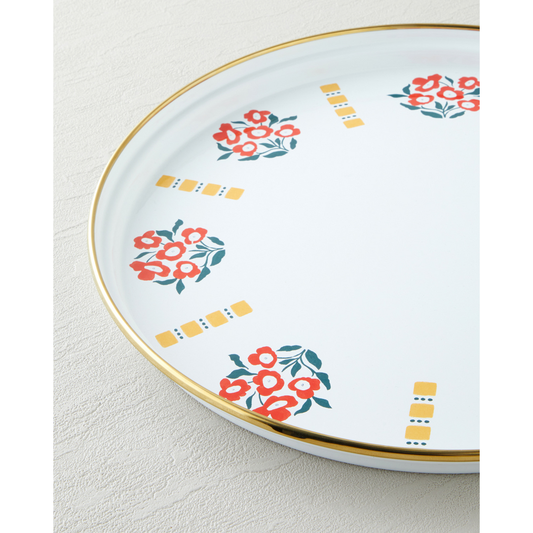 EH Bright Parade Enamel Tray 31 Cm Colored