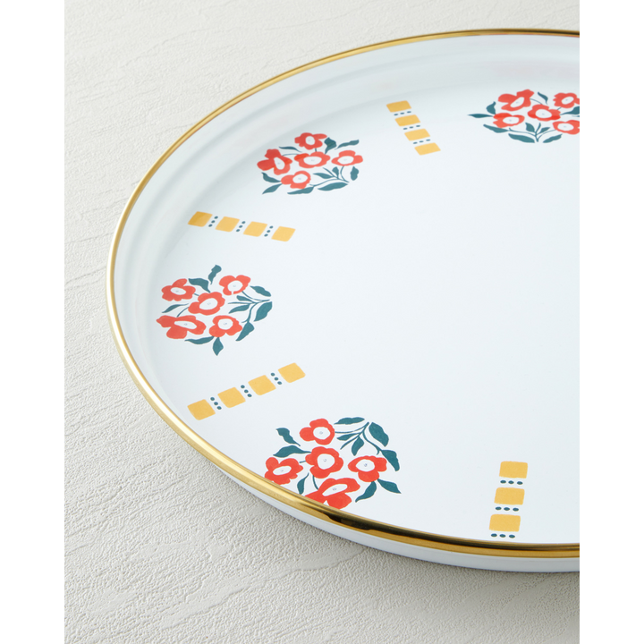 EH Bright Parade Enamel Tray 31 Cm Colored