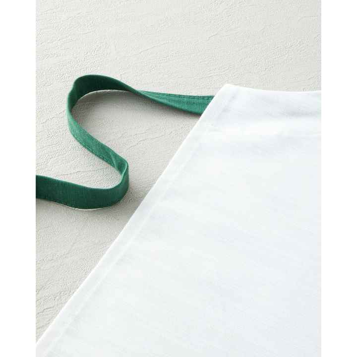 EH Maritime Melody Polyester Kitchen Apron - White/Green, 65 x 75cm