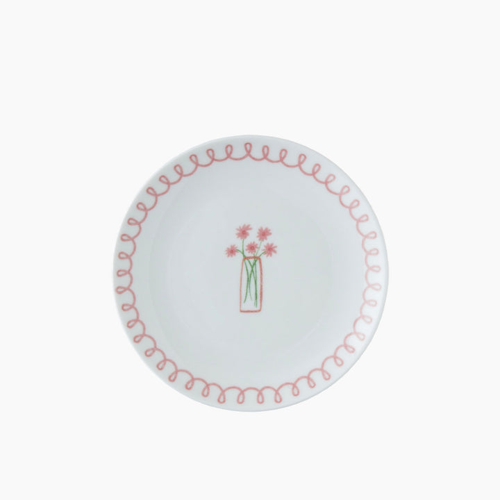 EH Violet Porcelain Breakfast Set 10 Pieces 4 Servings Colored
