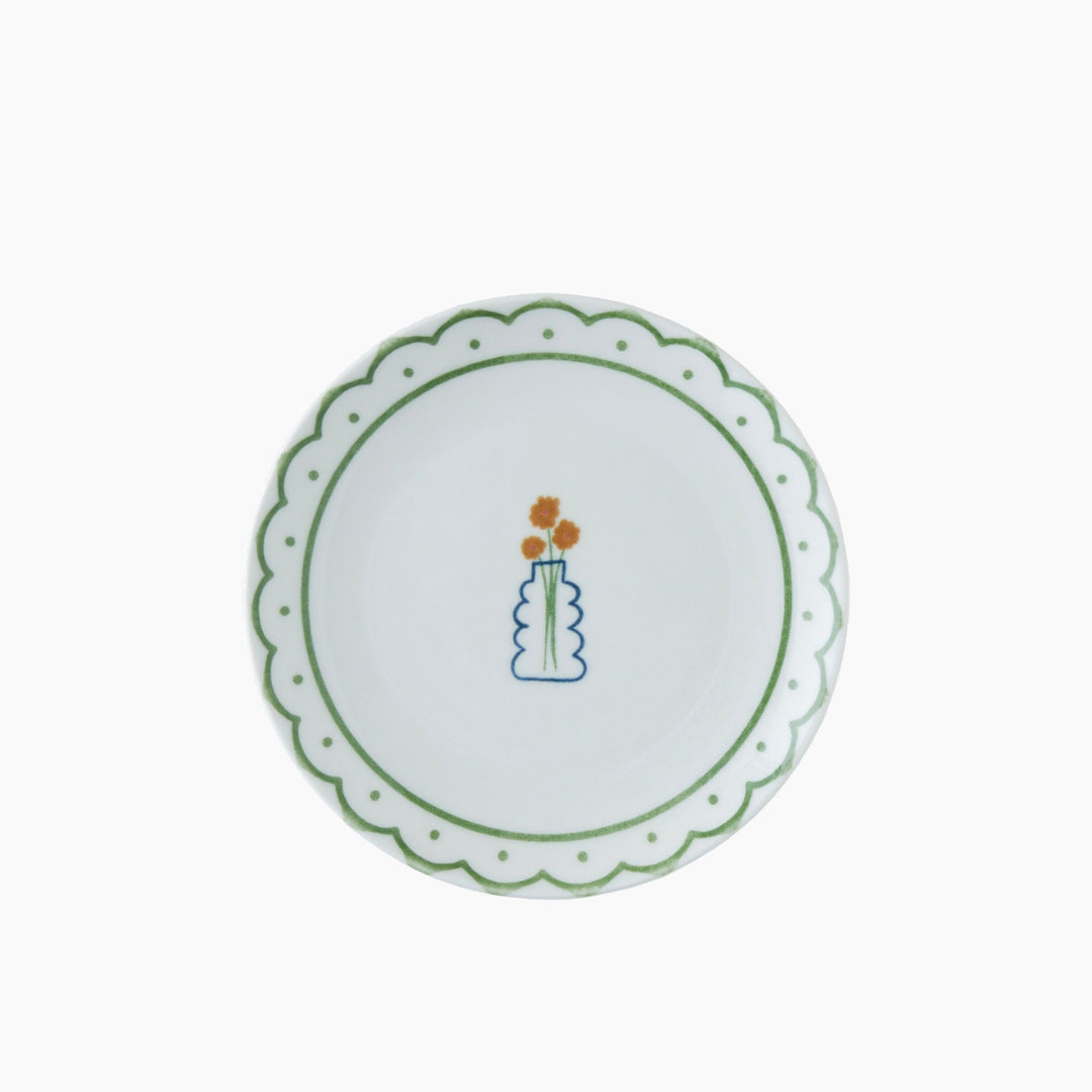 EH Violet Porcelain Breakfast Set 10 Pieces 4 Servings Colored