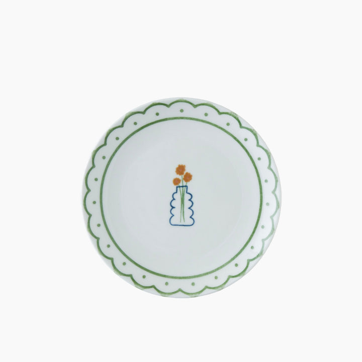 EH Violet Porcelain Breakfast Set 10 Pieces 4 Servings Colored