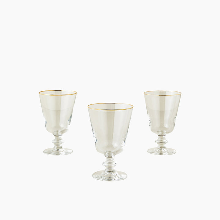 EH Glintter Glass 3 Pcs Cup 380 Ml Transparent
