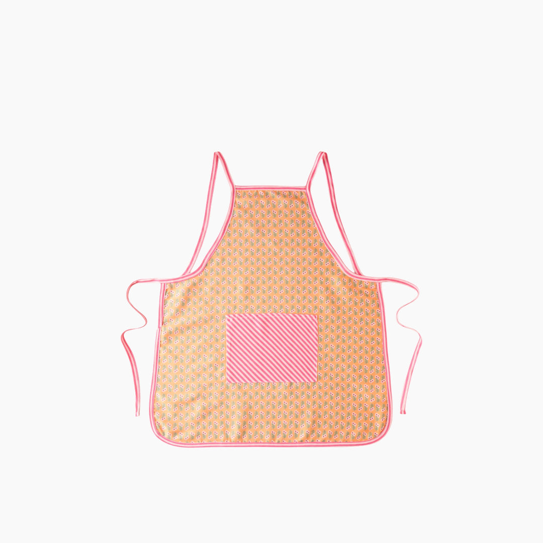EH Whispering Petals Polyester Kitchen Apron Pink - Orange