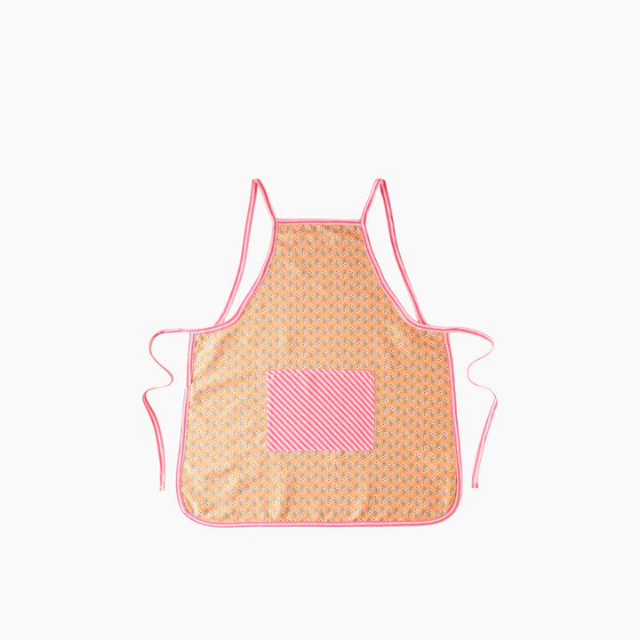 EH Whispering Petals Polyester Kitchen Apron Pink - Orange