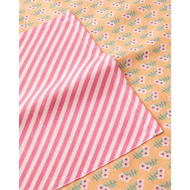 EH Whispering Petals Polyester Kitchen Apron Pink - Orange
