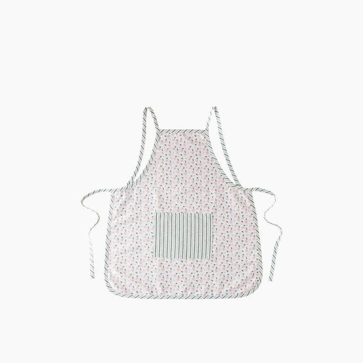 EH Petal Dreams Polyester Kitchen Apron White - Pink