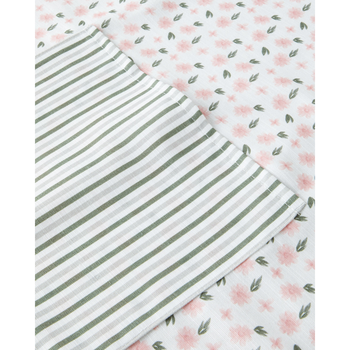 EH Petal Dreams Polyester Kitchen Apron White - Pink