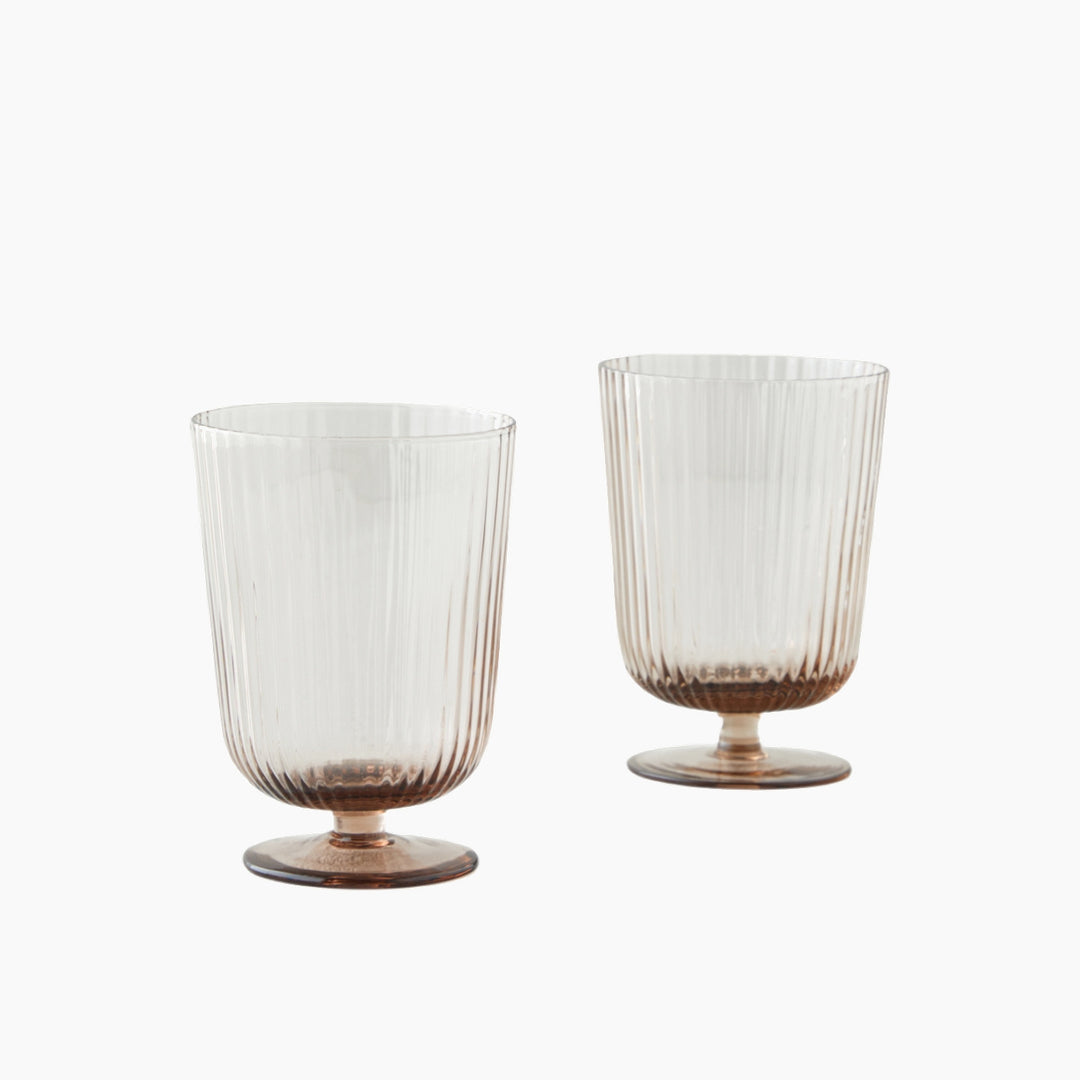 EH Linera Glass Hand Made 2-Piece Cup 300 Ml Mink