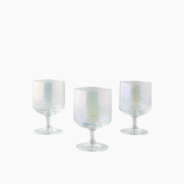 EH Basic Shine Glass 3-Piece Lustrous Cup 300 Ml Transparent