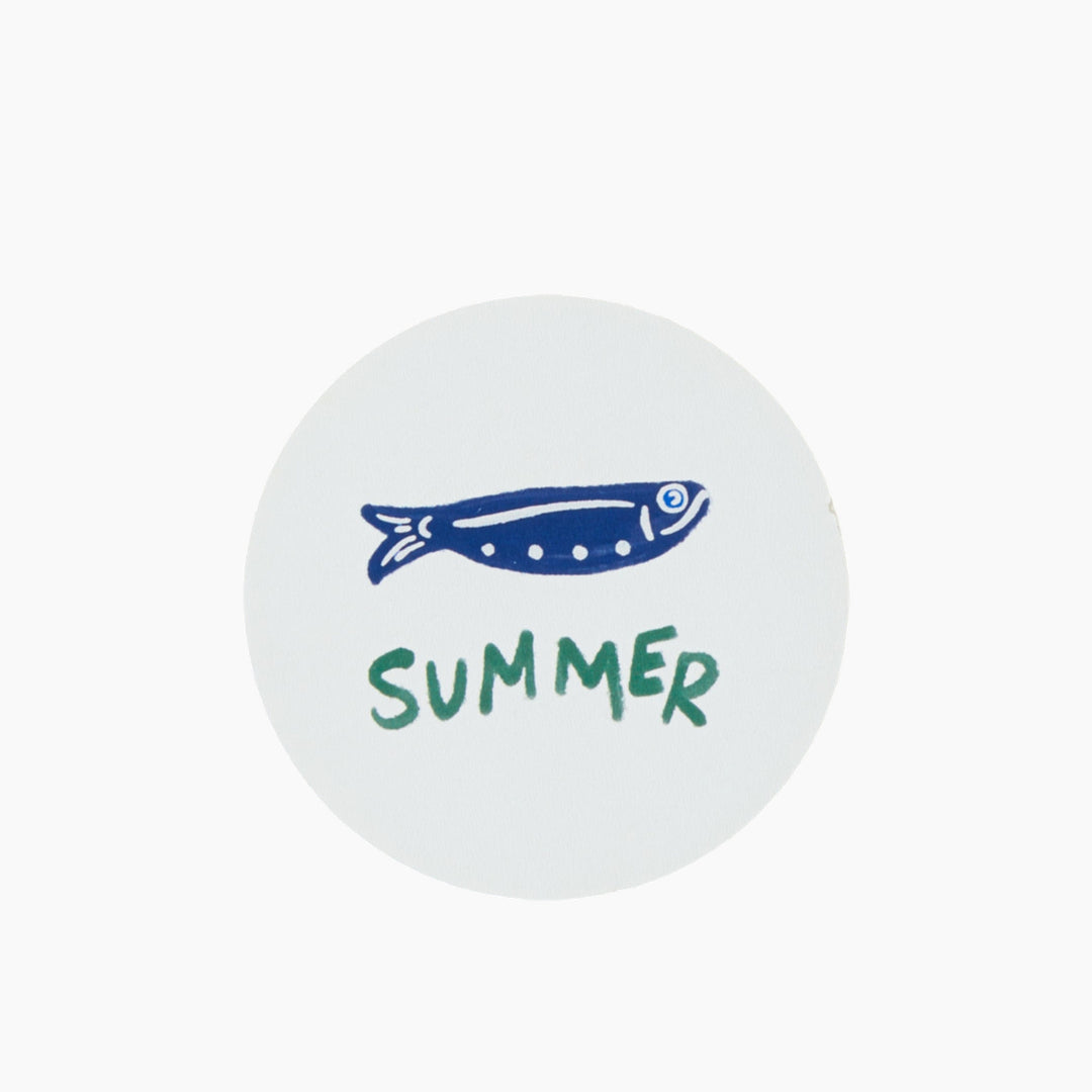 EH Blue Depth Wooden 6 Pcs Coaster 9.5 Cm Blue - Green