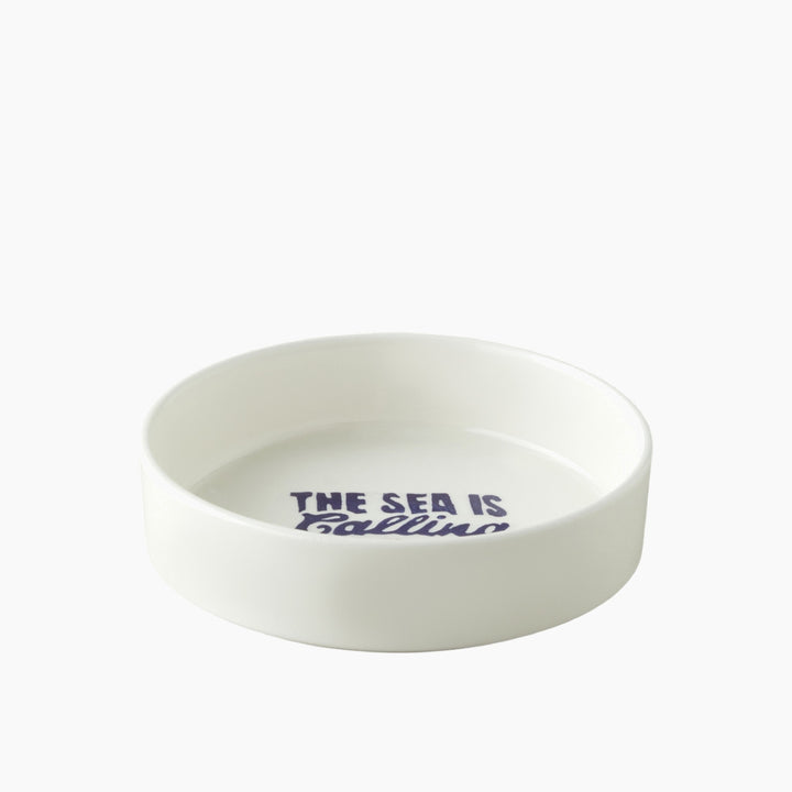 EH Ceramic Bowl 13 Cm Navy Blue - Red