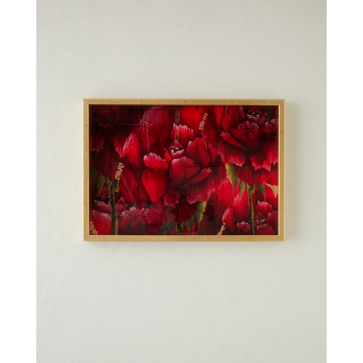EH Living Rose Scent Glass Decorative Tray 30 X 42 Cm