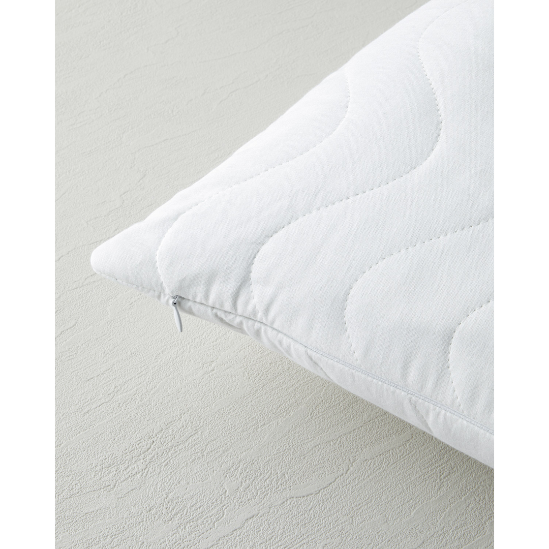EH Napline Waterproof Quilted Cotton Pillow Case 50 X 70 Cm White