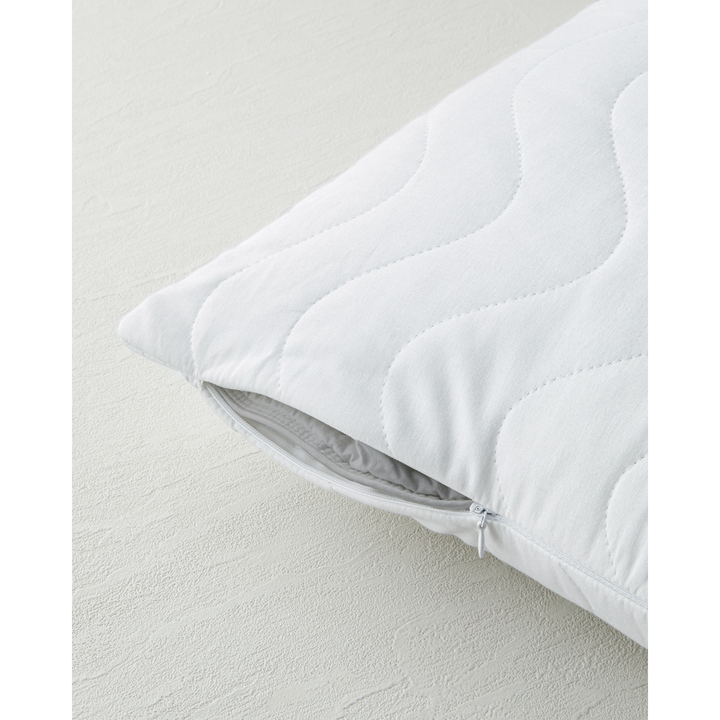 EH Napline Waterproof Quilted Cotton Pillow Case 50 X 70 Cm White
