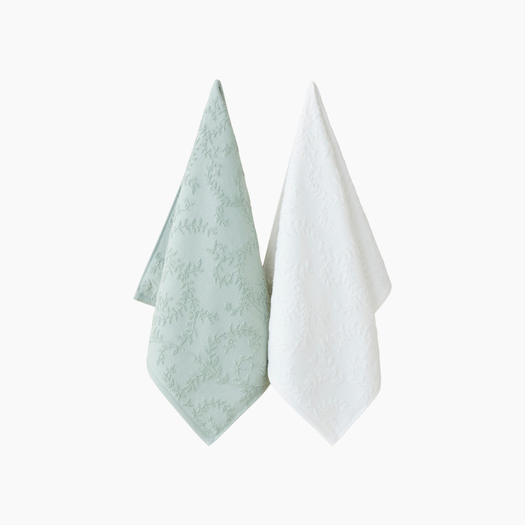 EH Leafy Touch Cotton Jacquard Face Towel 50 x 80 Cm