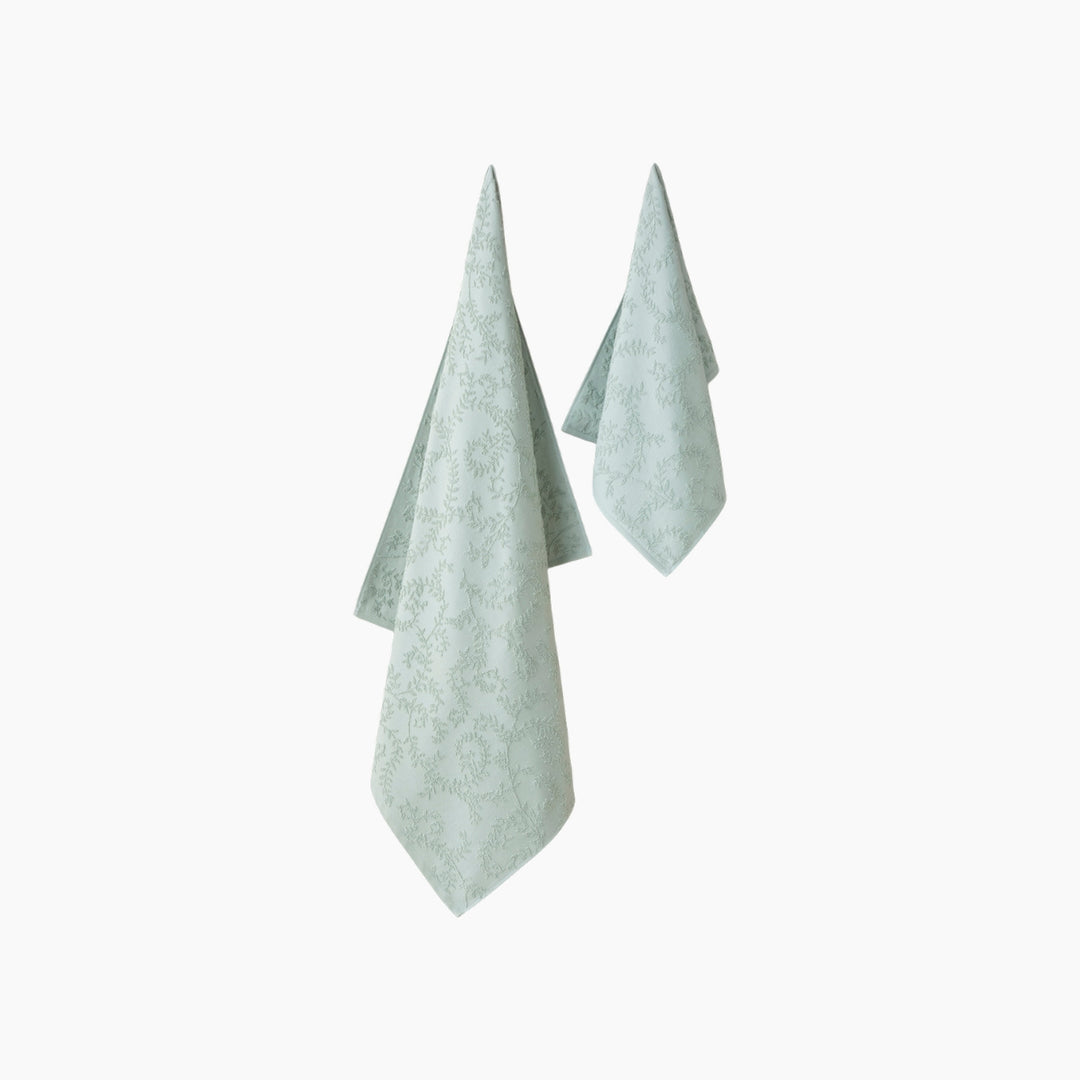 EH Leafy Touch Cotton Jacquard Bath Towel 90 x 150 Cm