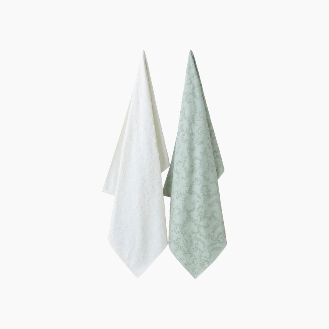 EH Leafy Touch Cotton Jacquard Bath Towel 90 x 150 Cm