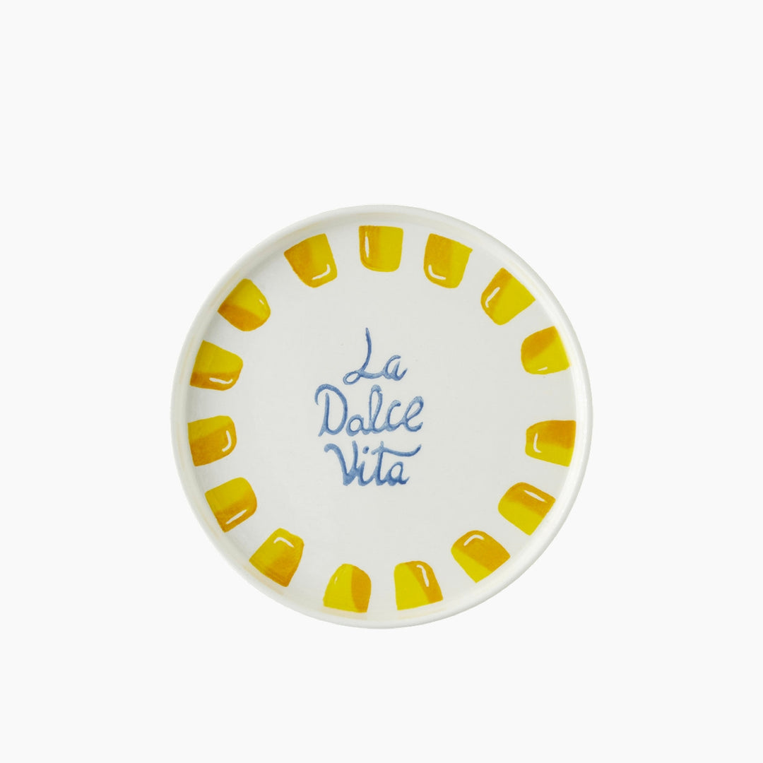 EH Dolce Vita Ceramic 6 Pcs Cake Set 20 Cm Yellow