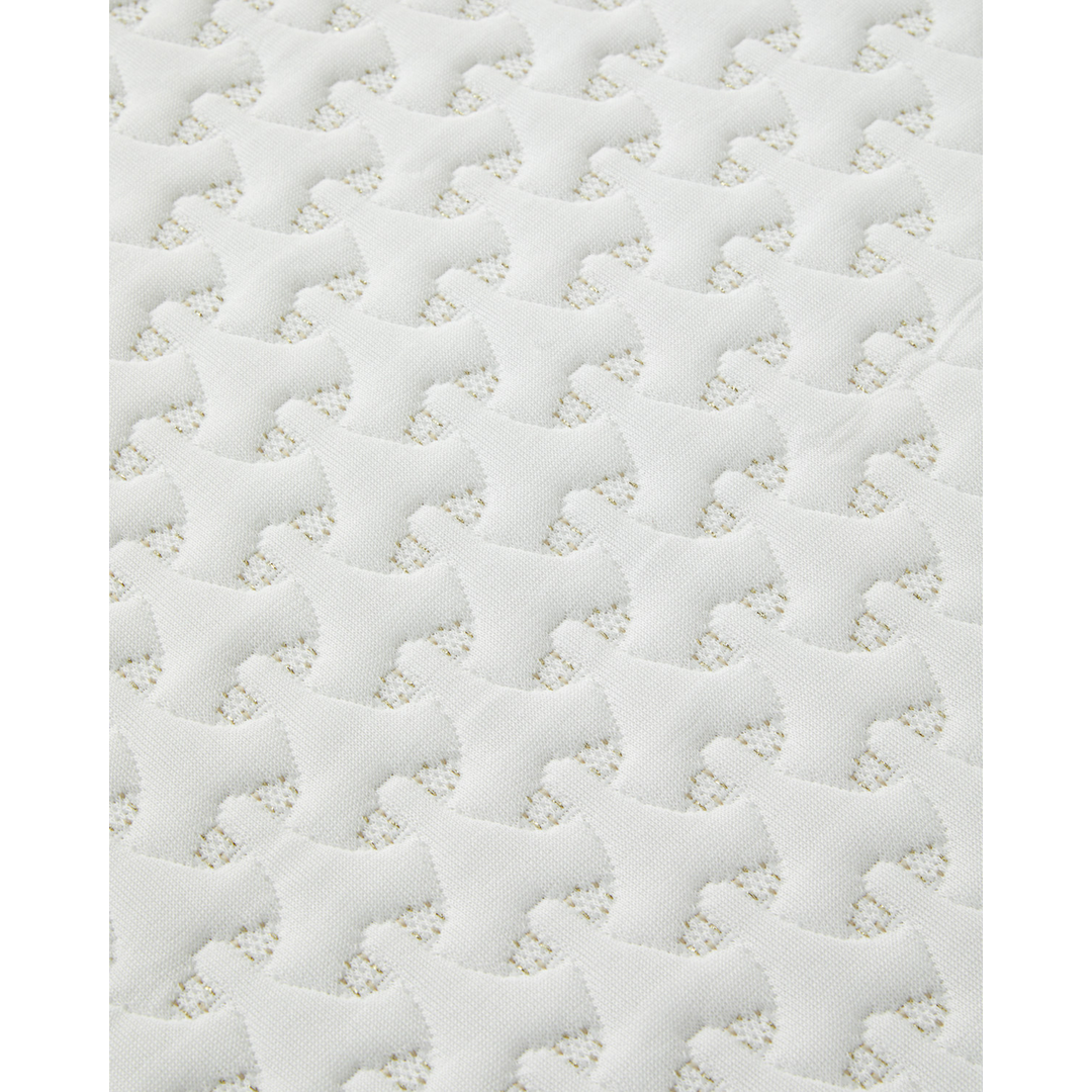 Shiny Glitter Jacquard Knit Waterproof Mattress Topper Gold