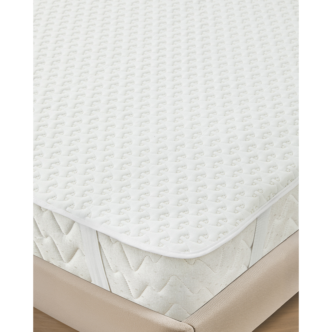 Shiny Glitter Jacquard Knit Waterproof Mattress Topper Gold